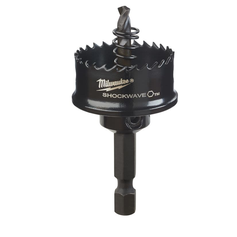 Milwaukee SHOCKWAVE 49-56-9820 Straight Pitch Thinwall Hole Saw, 1-1/8 in Dia, 1/8 in D Cutting, HSS Cutting Edge